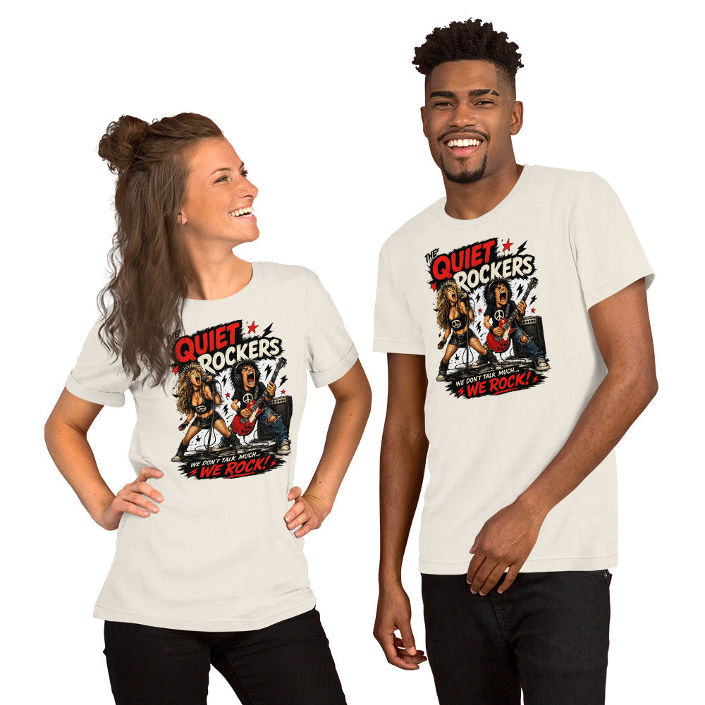The Quiet Rockers - Vintage White Unisex Graphic T-Shirt