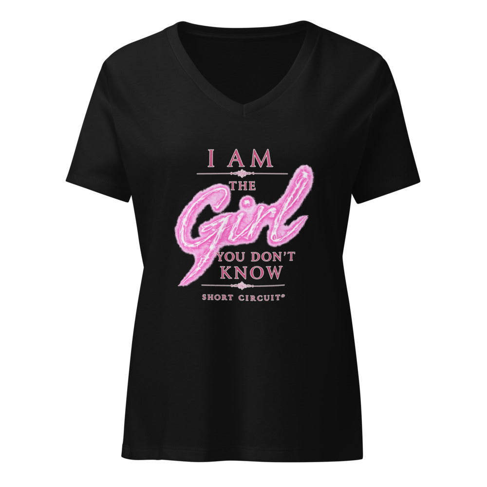 I Am the Girl You Don’t Know – Women’s V-Neck Tee