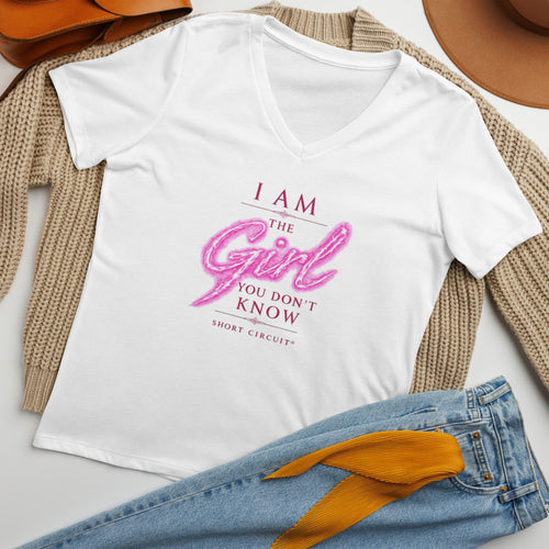 I Am the Girl You Don’t Know – Women’s V-Neck Tee