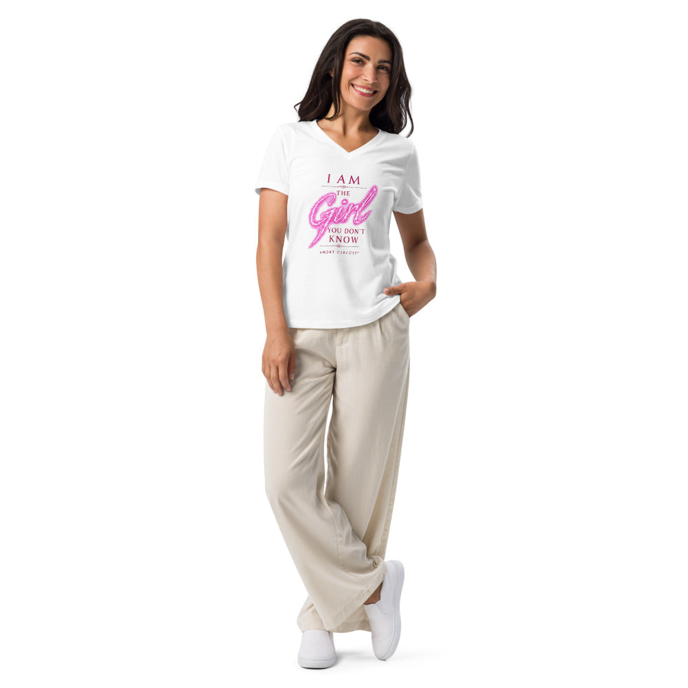 I Am the Girl You Don’t Know – Women’s V-Neck Tee